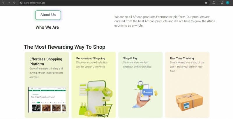 GrowAfrica Landing Page