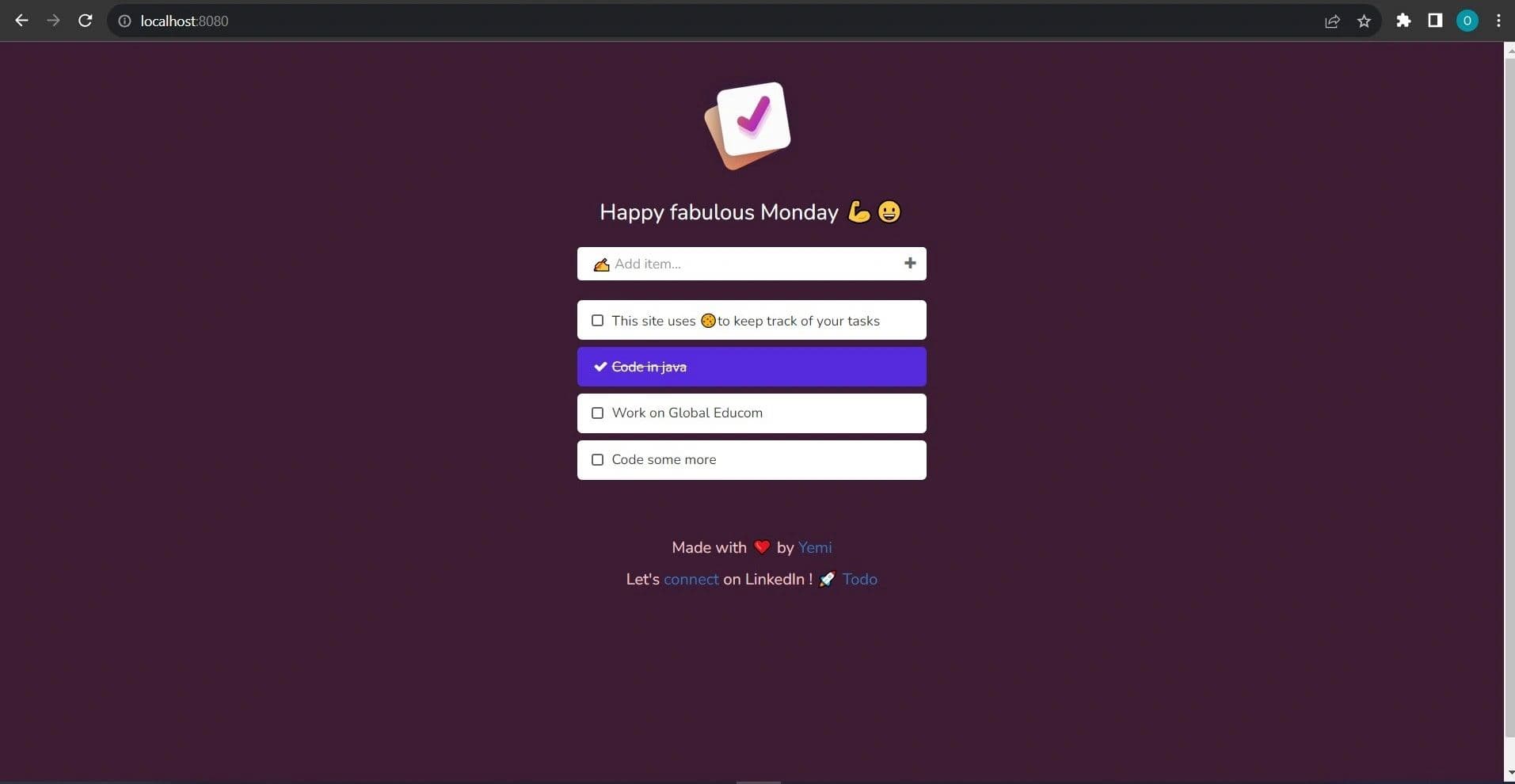 Simple Todo Application